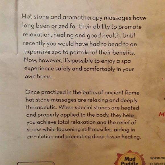Hot & Cold Stone Massage Book & Kit Mud Puddle Brand NEW. - Picture 4 of 5